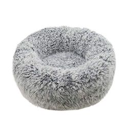 Rosewood Silver Fluff Comfort Lit Rond pour Petits Chiens et Chats 52 x 52 cm