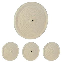 Silverline 105888 Disque de polissage cousu spirale 150 mm (Lot de 4)