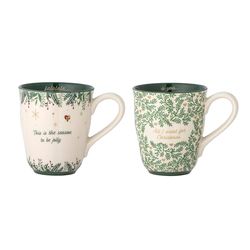 Bloomingville Grazia bägare, kopp, grön, lergods, T9 x H 10 cm, set om 2, 300 ml