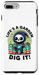 Coque pour iPhone 7 Plus/8 Plus La vie est un jardin Dig It Plants Lovers un jardin de jardinage amusant