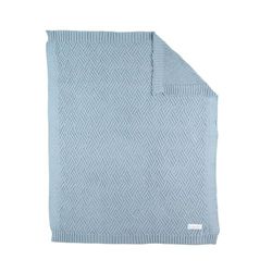 NOUKIE'S - Couverture Plaid pour bébé en Tricot 75x100 CM -100% Coton Bio, Douce, chaude, moelleux, agréable, confort - Idée Cadeau - Pour siège auto, poussette, Berceau, canapé, lit, parc