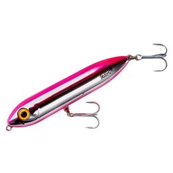 Heddon Saltwater Super Spook fiskedrag Junior, krom/rosa