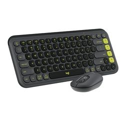 Logitech POP ICON COMBO, kit mouse e tastiera Bluetooth, digitazione comoda, tasti e pulsanti programmabili, clic discreti, Easy-Switch fino a 3 dispositivi – Grafite - QWERTY