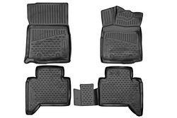 Element EXP.ELEMENT3D02064210k 3D Rubber Mats Floor Mats for Toyota Tacoma Double Cab 2018-2019 Pickup-USA Automatic Transmission 4-Piece Black