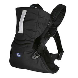 Chicco Easyfit Porte-bébé Ergonomique pour Nourrissons et Enfants de la Naissance à 9 Kg, Porte-bébé physiologique, Simple à Porter, Face à Maman et Face à la Route, Support pour Tête et Cou, Noir