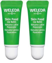 Weleda Skin Food Balsamo Labbra Riparatore, nutrimento intensivo per le labbra secche e screpolate (1x8ml) (Confezione da 2)