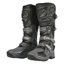 O'Neal Botas Motocross Botas Enduro Protección Térmica Microfibra Alta Calidad Bota RMX PRO V.24 Adulto Negro Gris Talla 42