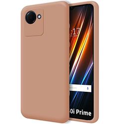 Ultra mjukt flytande silikonfodral för Realme Narzo 50i Prime Färg Rosa