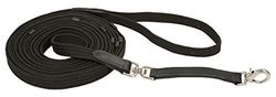 KERBL Longe de Travail avec Ame en cuir pour Cheval 8 m noir