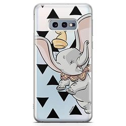 ERT GROUP mobiel telefoonhoesje voor Samsung S10e origineel en officieel erkend Disney patroon Dumbo 001 optimaal aangepast aan de vorm van de mobiele telefoon, gedeeltelijk bedrukt