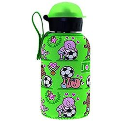 Laken Unisex jeugd thermosfles roestvrij staal 0,35 l met klepsluiting en neopreen cover roestvrij stalen drinkfles jr. 0,35 liter, pichichi-groen, 0,35 L