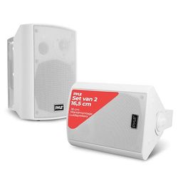 Pyle Bluetooth Luidsprekersysteem - Draadloos Bluetooth Speakers - Binnen- of Buiten- Plafondluidsprekers- Wit