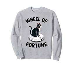 Wheel Of Fortune Robot Vacuum Cleaner Funny Cat Sweatshirt