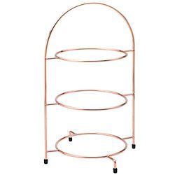 Utopia Support d'assiettes F91204-00000-B01001 - En cuivre - 3 étages - 43 cm - Pour 3 assiettes de 25 cm