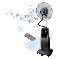 O'FRESH Nevel Ventilator 135 cm, koelt de kamer onmiddellijk, stil, muggenbescherming, ijswaternevel - Afstandsbediening - Staande ventilator met water