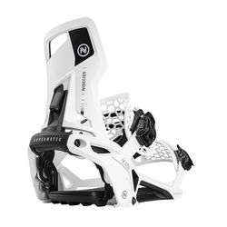 Nidecker Supermatic Fixations-de-Snowboard Unisexe, Blanc, M (4.5-8.5)