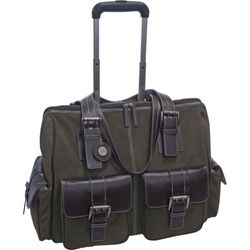 Jill-e Large Rolling Camera/Carry-All Bag Verde