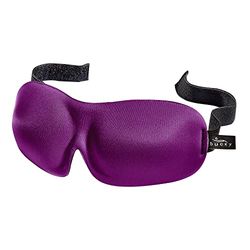 Bucky 40 knippert geen druk effen oogmasker voor slaap en reizen, pruim, één maat, pruim, 1 telling (1 stuk), 40 knippert geen druk oogmasker voor reizen en slapen, Pruim, 1 count (Pack of 1), 40