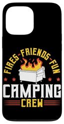 Fire Friends Fun Camping Crew Matching Trip Gift Case for iPhone 13 Pro Max