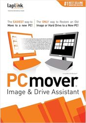 Laplink PCmover- Restaura una imagen de PC (copia de seguridad) o un disco duro antiguo en su nueva PC | Image and Drive Assistant | 1 Dispositivo | Código de activación PC enviado por email