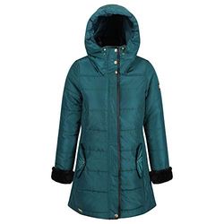 Regatta Vrouwen Patchouli Waterafstotend & Thermo-guard Geïsoleerde Faux Fur & Kunstleer Trim Mode Hooded Winter Jas Verbijsterd/Gewatteerde