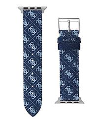 GUESS Cinturino per smartwatch da donna compatibile con Apple Watch (38-40 mm), Blu scuro, Moderno