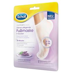 Scholl EXPERTCARE Intensive Nourishing Foot Mask with Lavender Oil, Moisturising Care, 1 Pair of Disposable Socks