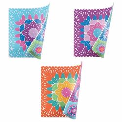 VDE Villa d'Este Home Tivoli 1996 Set of 6 Square Placemats, 37 x 37 cm, Polypropylene Plastic, Double-Sided Crochet