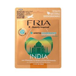 Fria K-Beauty India Vitamin C Orange Blossom Water Skin Brightening and Uniforming Face Mask Dermatologically Tested Pack of 1 Mask