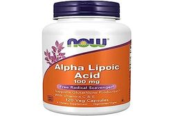 Now Foods Acido alfa-lipoico (acido alfa-lipoico) 100 mg 120 capsule vegane