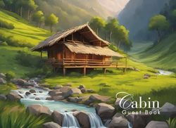 Cabin Guest Book: Guest Book for Vacation Home, Airbnb, Visitor Rental, Visitor’s Log Book for Recording Name & Memories