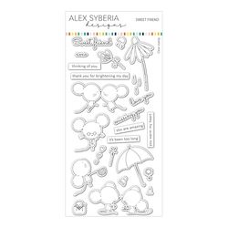 Alex Syberia Designs - Juego de sellos Sweet Friend