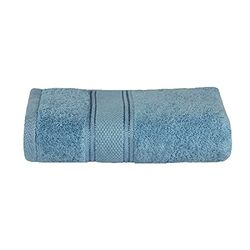 Homemania Serviette Visage - pour Les Mains, la Salle de Bain -Bleu Clair en Coton, 60 X 100cm
