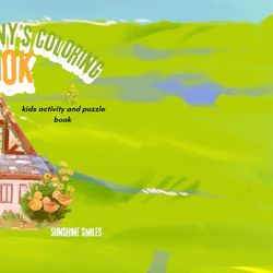 Easter Bunny’s Coloring Book: Kids Activity and puzzle book p