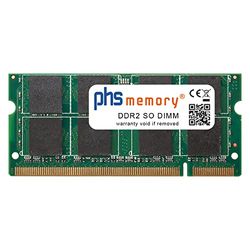 PHS-memory 2GB RAM módulo Adecuado/Adecuada para ASUS X71TP DDR2 SO DIMM