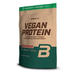 BioTechUSA Vegan Protein | Shake à base de riz et de pois avec super-aliments et acides aminés | Sans sucre, sans lactose et sans gluten, 500 g, Fruit de la forêt