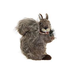 Figura dekoracyjna DKD Home Decor Włókno Wiewiórka (21 x 12 x 27 cm)