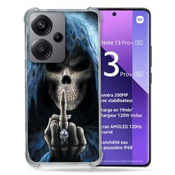 Cokitec Cover rinforzata per Xiaomi Redmi Note 13 Pro Plus 5G con teschio