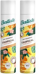 Batiste Dry Shampoo in Tropical 200ml, Coconut & Floral Fragrance, No Rinse Spray to Refresh Hair in Between Washes (Pack of 2)