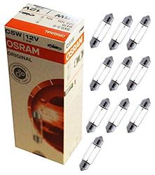 Osram 6418 Lampada per Soffitto Original, C5W, 12V, 5 W, Astuccio da 10