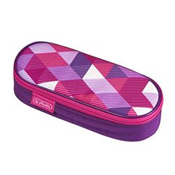 Herlitz luie etui airgo, Pink Cubes., 22 cm, Pink Cubes