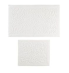 Questo Casa Set di asciugamani da bagno, 2 pezzi, 8/2 jacquard pettinatura compatta Aegean 800 g / m2, 60 x 50 cm (1 pezzo), 60 x 100 cm (1 pezzo), crema