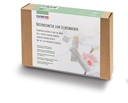 Glorex 401-Set Completo di Cosmetici Naturali, Scatola per la Preparazione di balsamo per Le Labbra con Olio di jojoba e di Cocco nutriente, Colore Transparent, 6 1602 401
