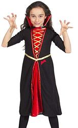 Folat- Gothic Kleid Vestido Vampiro Negro para niñas - Talla 98-116, Color (63220)