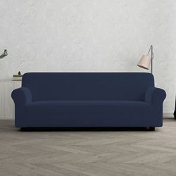 “Fashionable” Housse de canapé, Bleu foncé, 3 Places