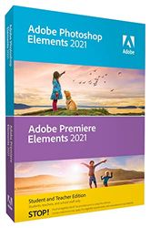 Adobe Photoshop Elements 2021 & Adobe Premiere Elements 2021 – Student & Teacher|Ed Student|, Box Versie, 1 Gebruiker, Win/Mac, Engelstalige Versie