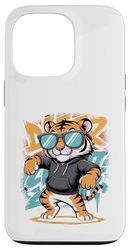 Tigre Dabbing Con Occhiali Da Sole Custodia per iPhone 13 Pro