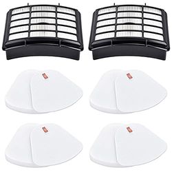 Anicell 2 + 4 Pack Replacement Filter for Shark Navigator Lift Away Replacement Filters,for Shark Nv350 Nv351, Nv352, Nv355, Nv356, Nv357 Vacuum Cleaner - Part XFF350 & XHF350