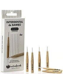 NATURBRUSH Interdental Borstel, extra dun, 0,6 mm, bamboe, 6 stuks, standaard, uniek