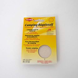 Kleiber Patch réparation thermocollant Toile Tente, auvent 100% Coton, Blanc
